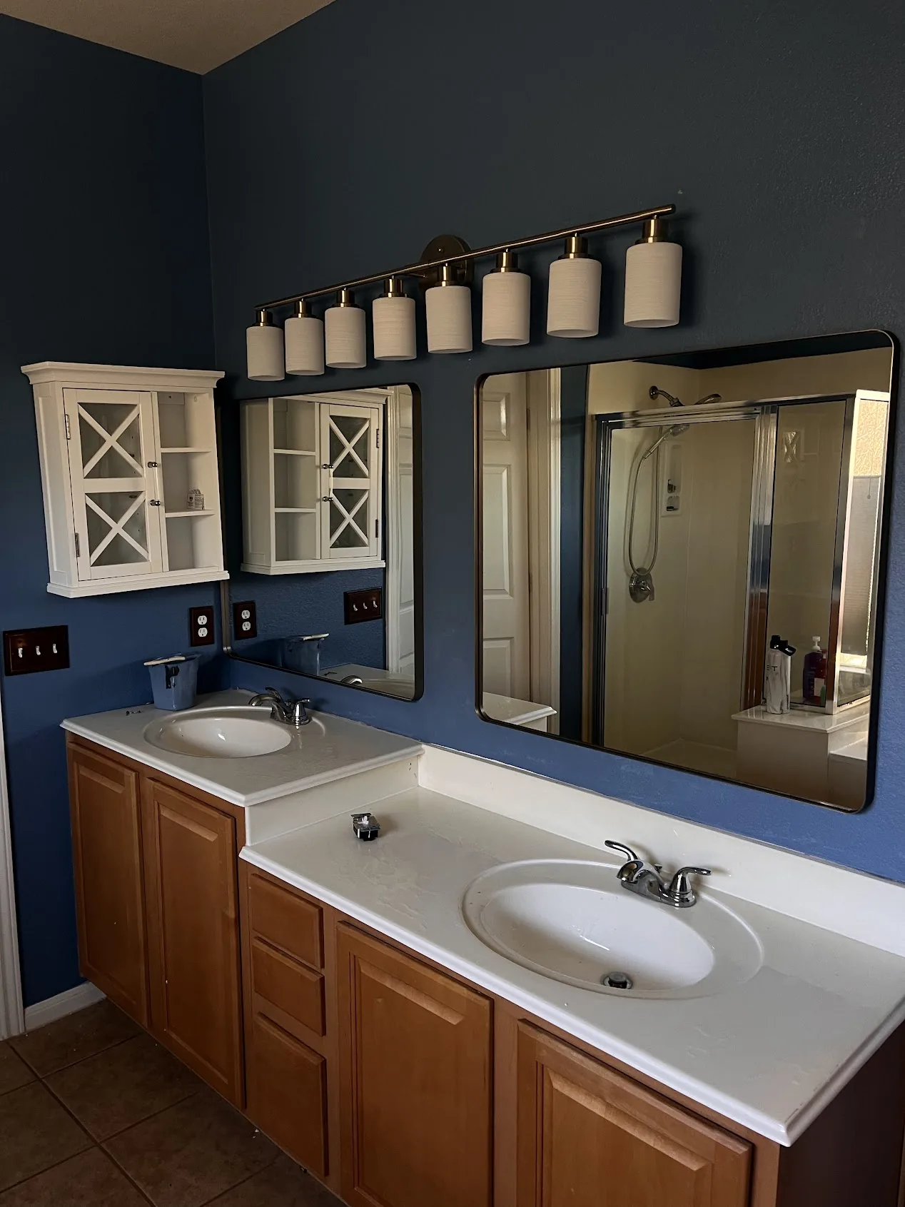 Bathroom vanity and lighting installation Cedar Park TX