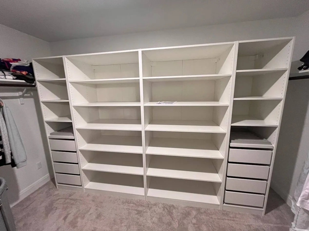 Closet organization system installation Cedar Park TX