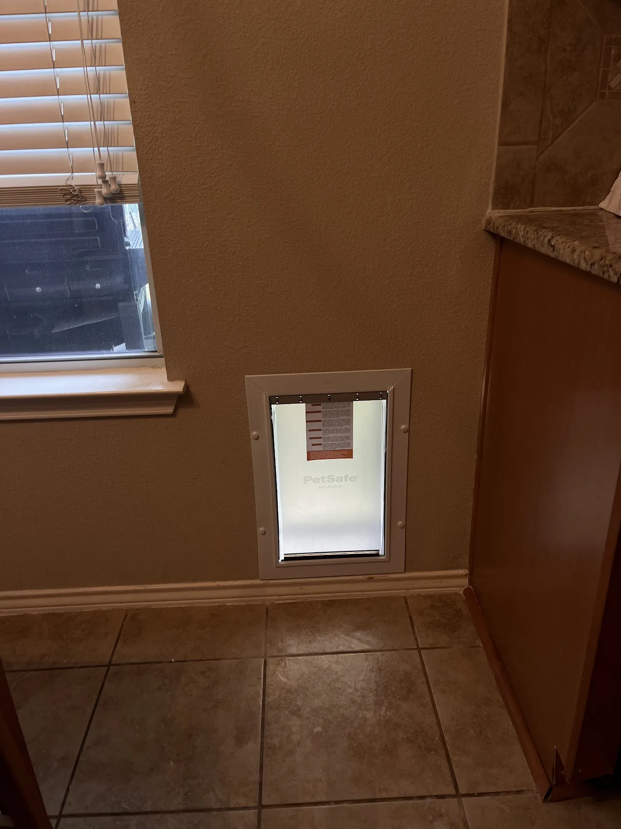 Pet door installation interior wall Cedar Park TX