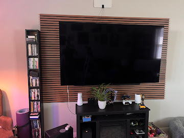 TV accent wall slat panel