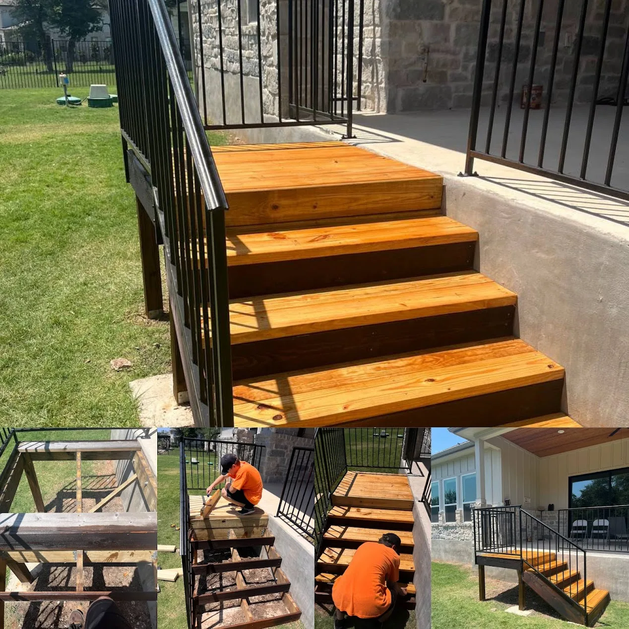 Cedar stair treads replacement repair Cedar Park TX